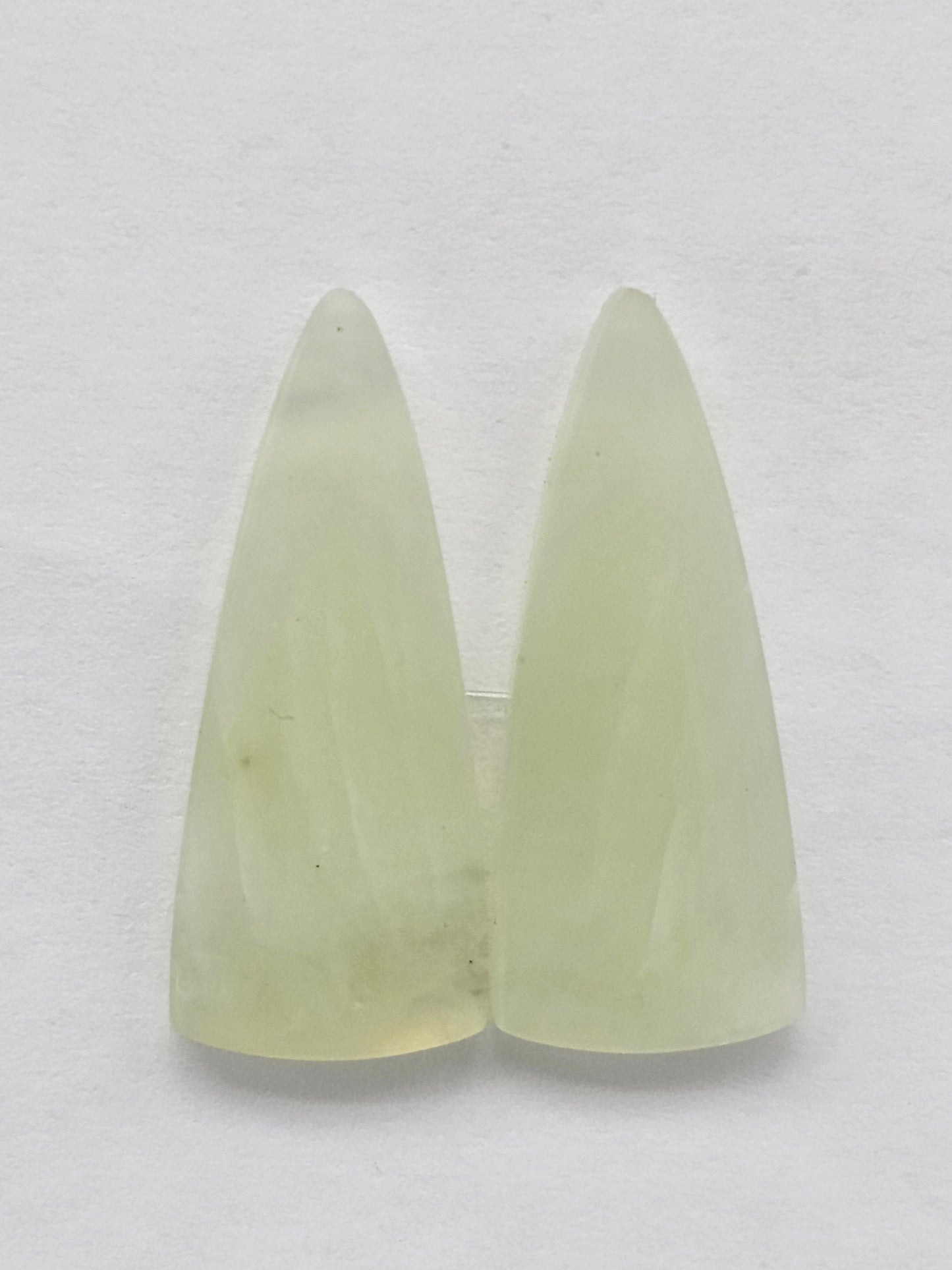 Jade Cabochon Pair