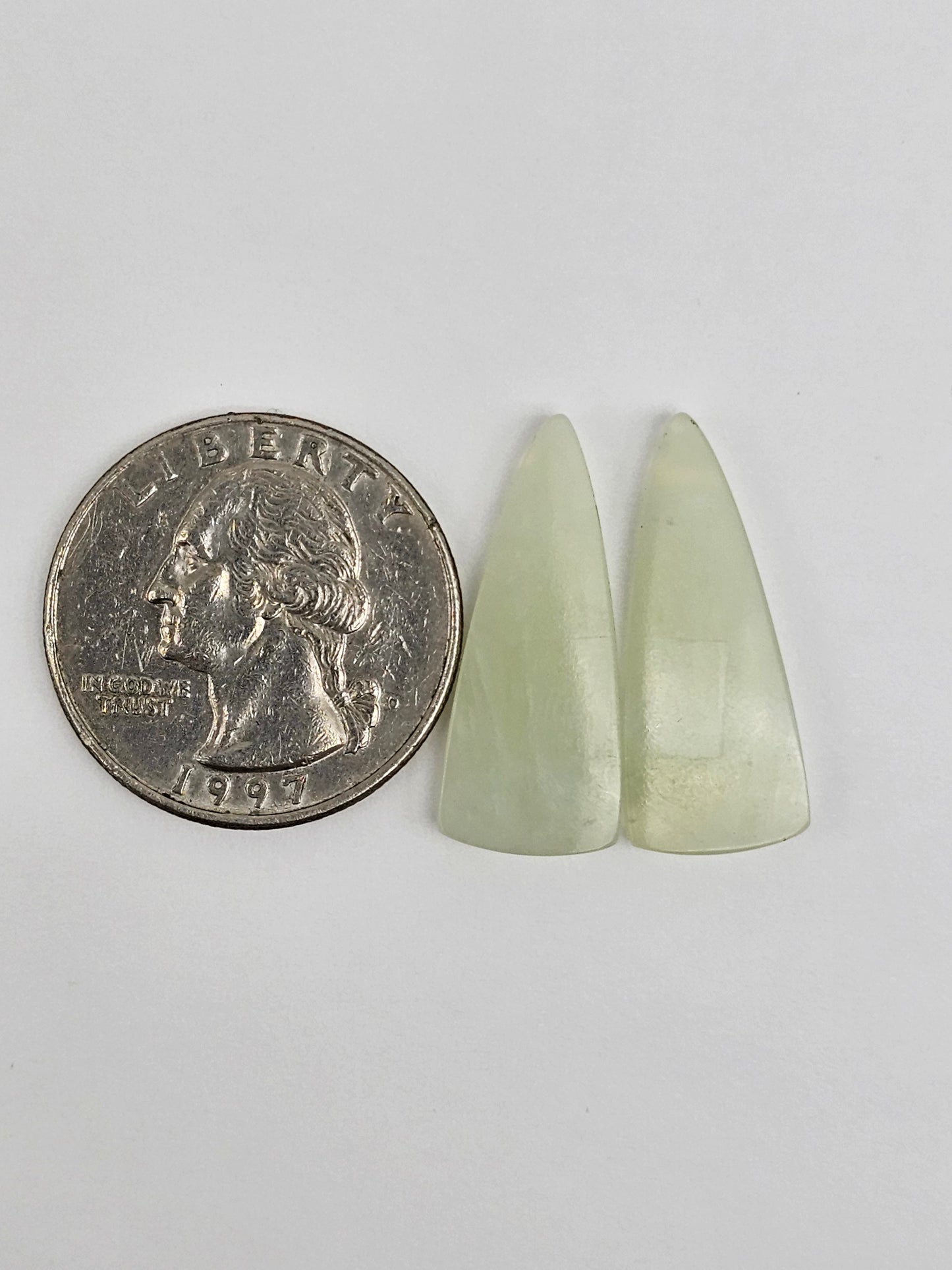 Jade Cabochon Pair