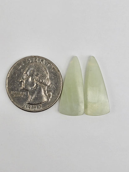 Jade Cabochon Pair