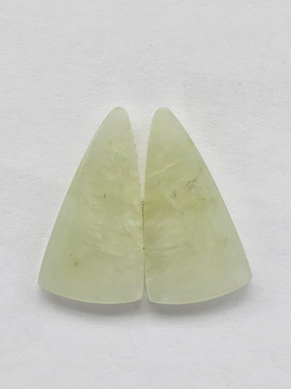 Jade Cabochon Pair