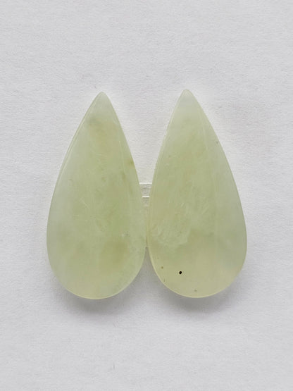 Jade Cabochon Pair