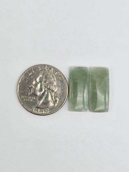Jade Cabochon Pair