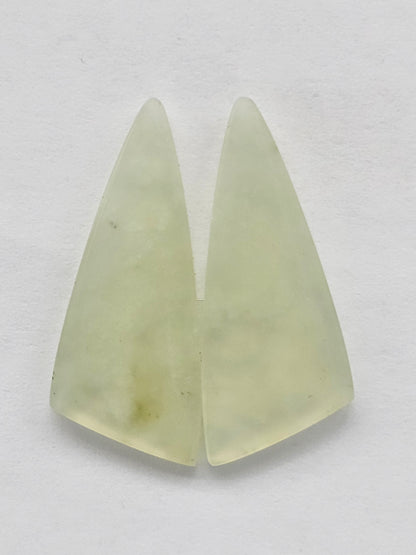 Jade Cabochon Pair