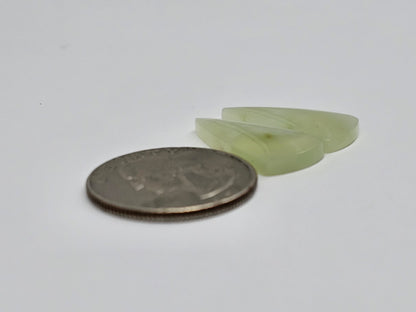 Jade Cabochon Pair