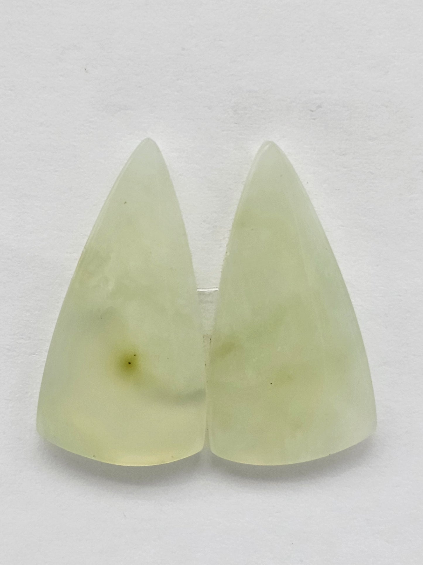 Jade Cabochon Pair