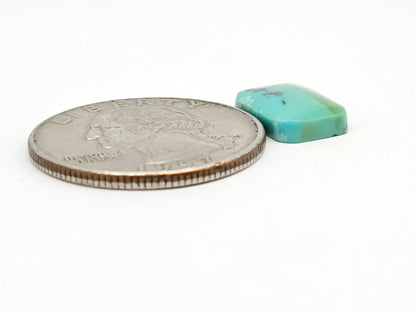 Mexican Turquoise Cabochon with Pyrite | Artisan Cut Gemstone