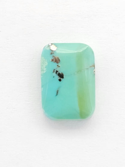 Mexican Turquoise Cabochon with Pyrite | Artisan Cut Gemstone