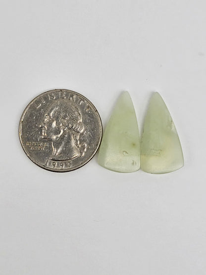 Jade Cabochon Pair