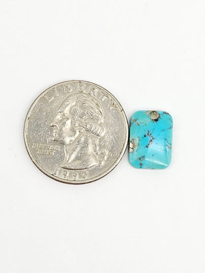 Mexican Turquoise Cabochon with Pyrite | Artisan Cut Gemstone