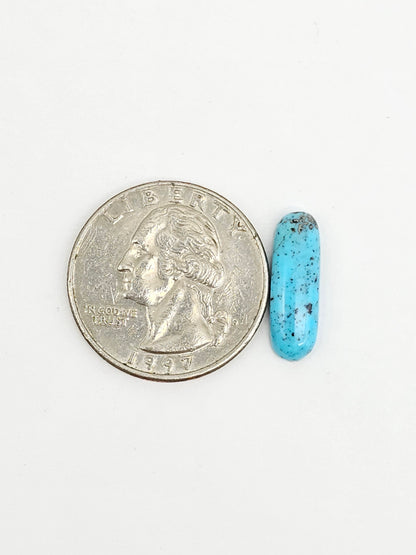 Mexican Turquoise Cabochon with Pyrite | Artisan Cut Gemstone
