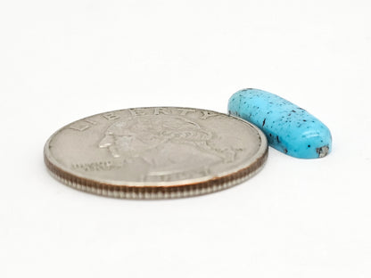 Mexican Turquoise Cabochon with Pyrite | Artisan Cut Gemstone