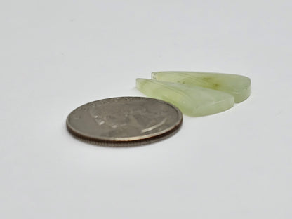 Jade Cabochon Pair