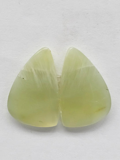 Jade Cabochon Pair
