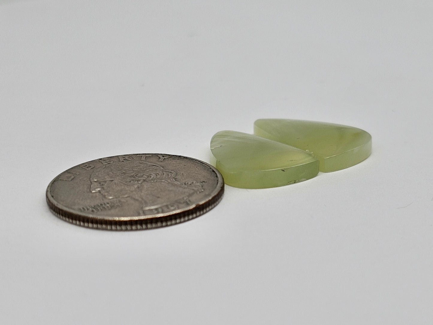 Jade Cabochon Pair