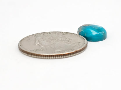 Mexican Turquoise Cabochon with Pyrite | Artisan Cut Gemstone