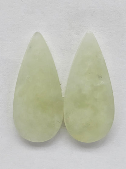 Jade Cabochon Pair