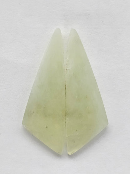 Jade Cabochon Pair