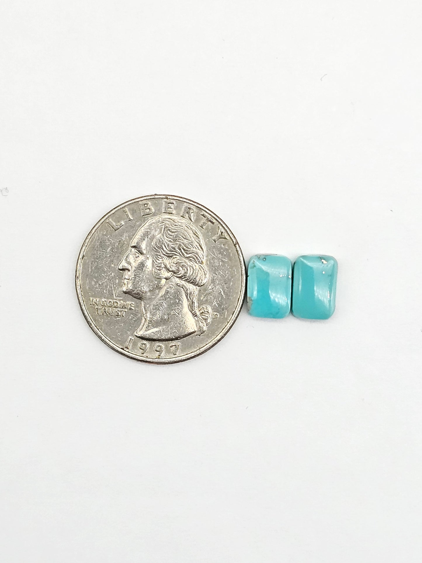 Mexican Turquoise Cabochon with Pyrite | Artisan Cut Gemstone