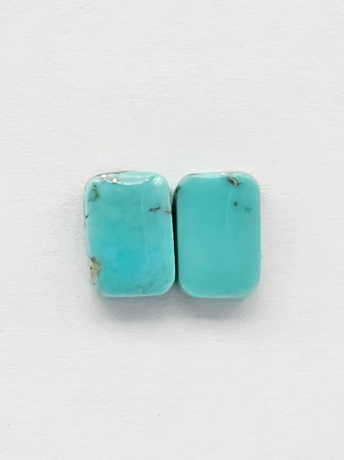 Mexican Turquoise Cabochon with Pyrite | Artisan Cut Gemstone