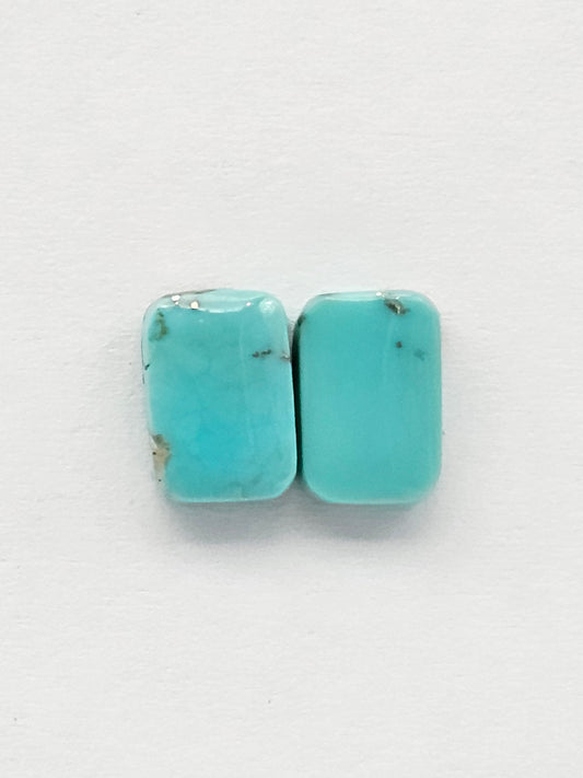 Mexican Turquoise Cabochon with Pyrite | Artisan Cut Gemstone