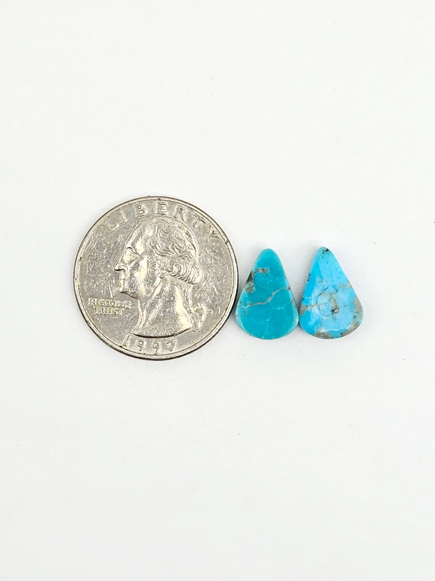 Mexican Turquoise Cabochon with Pyrite | Artisan Cut Gemstone