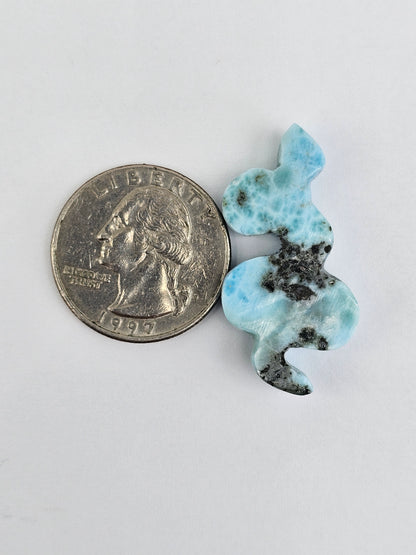 Larimar Snake Cabochon