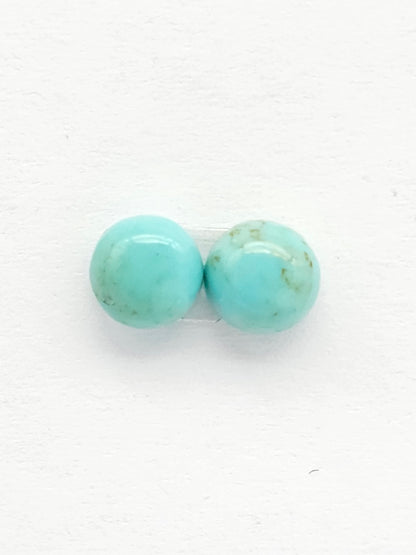 Mexican Turquoise Pair | Artisan Cut Gemstone