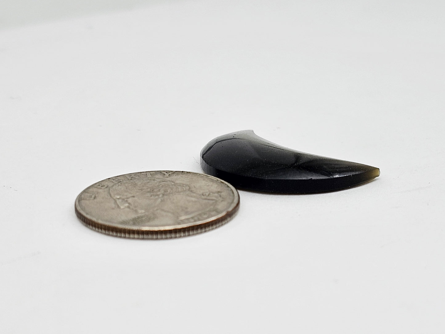 Gold Sheen Obsidian Moon Cabochon | Natural Mexican Obsidian for Silversmiths
