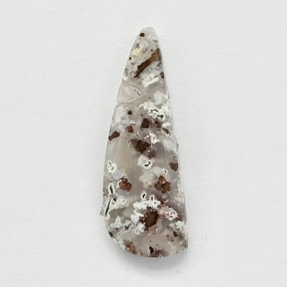 Chalcedony with Native Copper Agate Cabochon