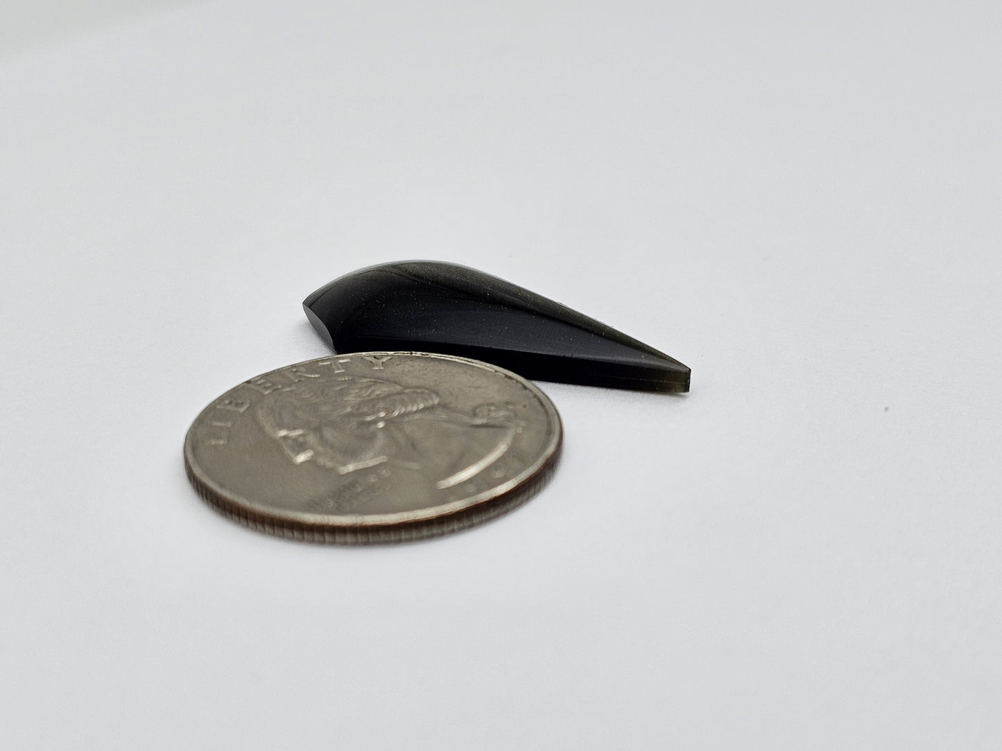 Gold Sheen Obsidian Long Shield Cabochon | Natural Mexican Obsidian for Silversmiths