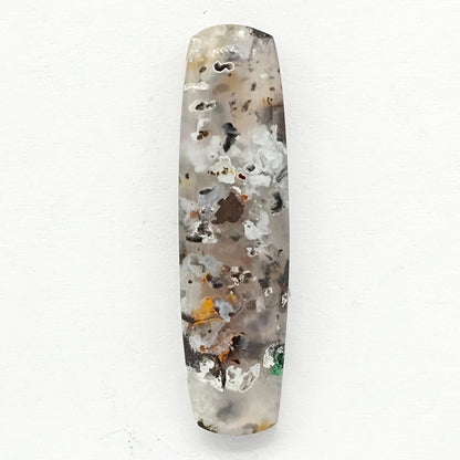 Chalcedony with Native Copper Agate Cabochon