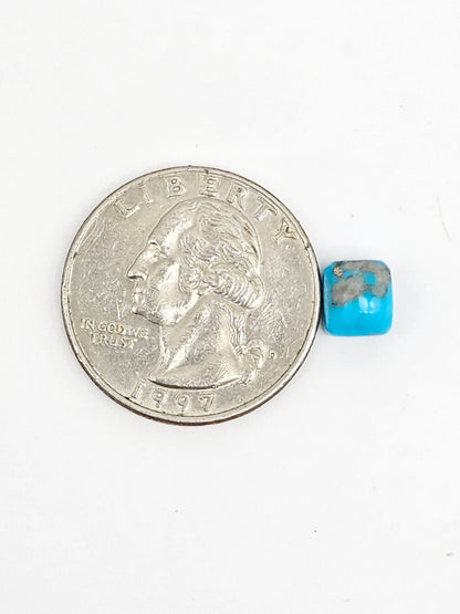 Mexican Turquoise Cabochon with Pyrite | Artisan Cut Gemstone