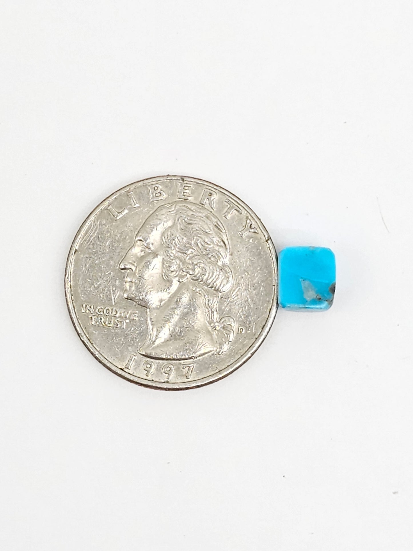 Mexican Turquoise Cabochon with Pyrite | Artisan Cut Gemstone