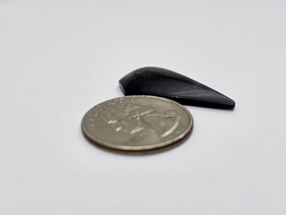 Obsidian Long Shield Cabochon