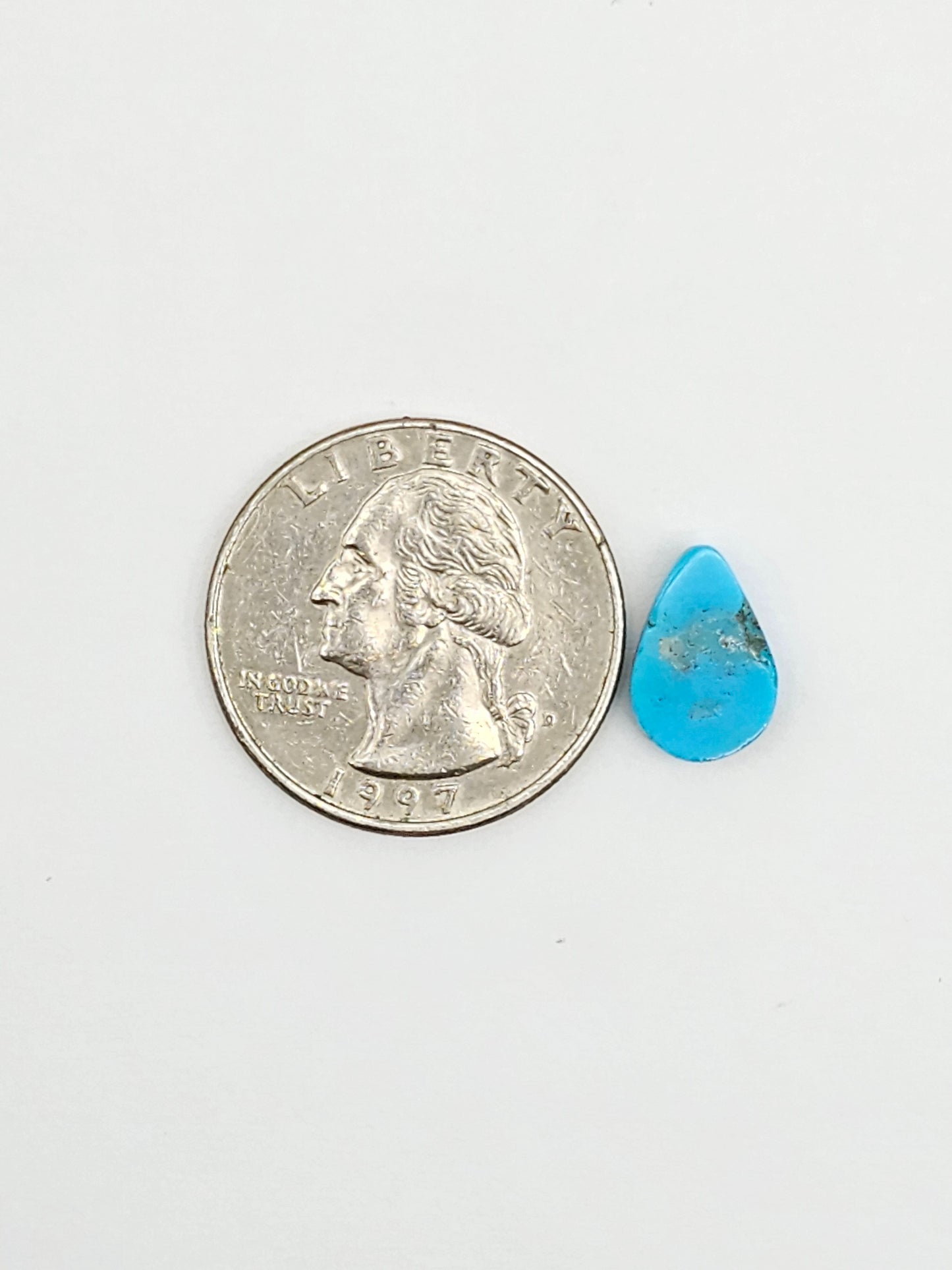 Mexican Turquoise Cabochon with Pyrite | Artisan Cut Gemstone