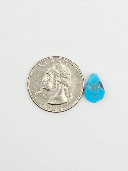 Mexican Turquoise Cabochon with Pyrite | Artisan Cut Gemstone