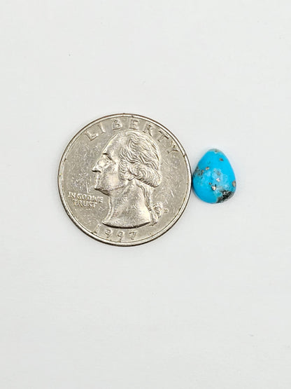 Mexican Turquoise Cabochon with Pyrite | Artisan Cut Gemstone
