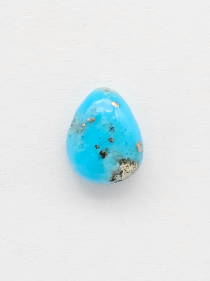 Mexican Turquoise Cabochon with Pyrite | Artisan Cut Gemstone