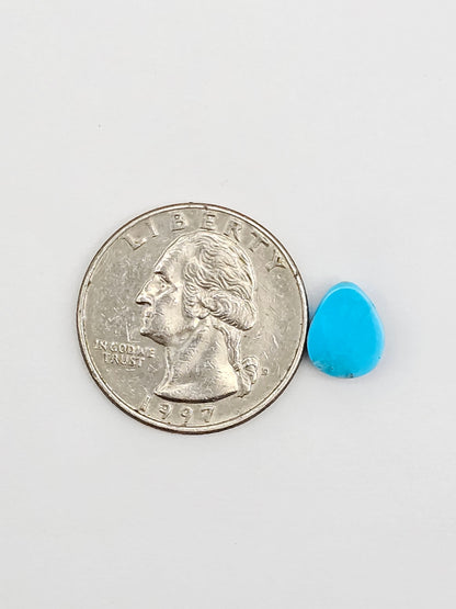 Mexican Turquoise Cabochon with Pyrite | Artisan Cut Gemstone