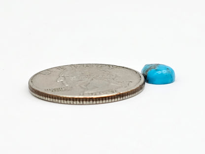 Mexican Turquoise Cabochon with Pyrite | Artisan Cut Gemstone