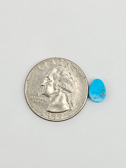 Mexican Turquoise Cabochon with Pyrite | Artisan Cut Gemstone