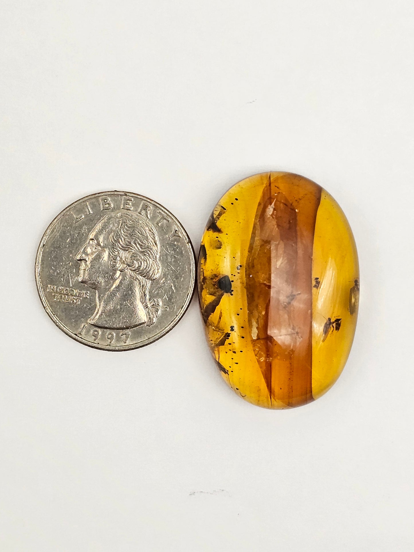 Real amber with insect inclusion