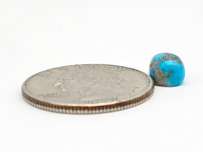 Mexican Turquoise Cabochon with Pyrite | Artisan Cut Gemstone