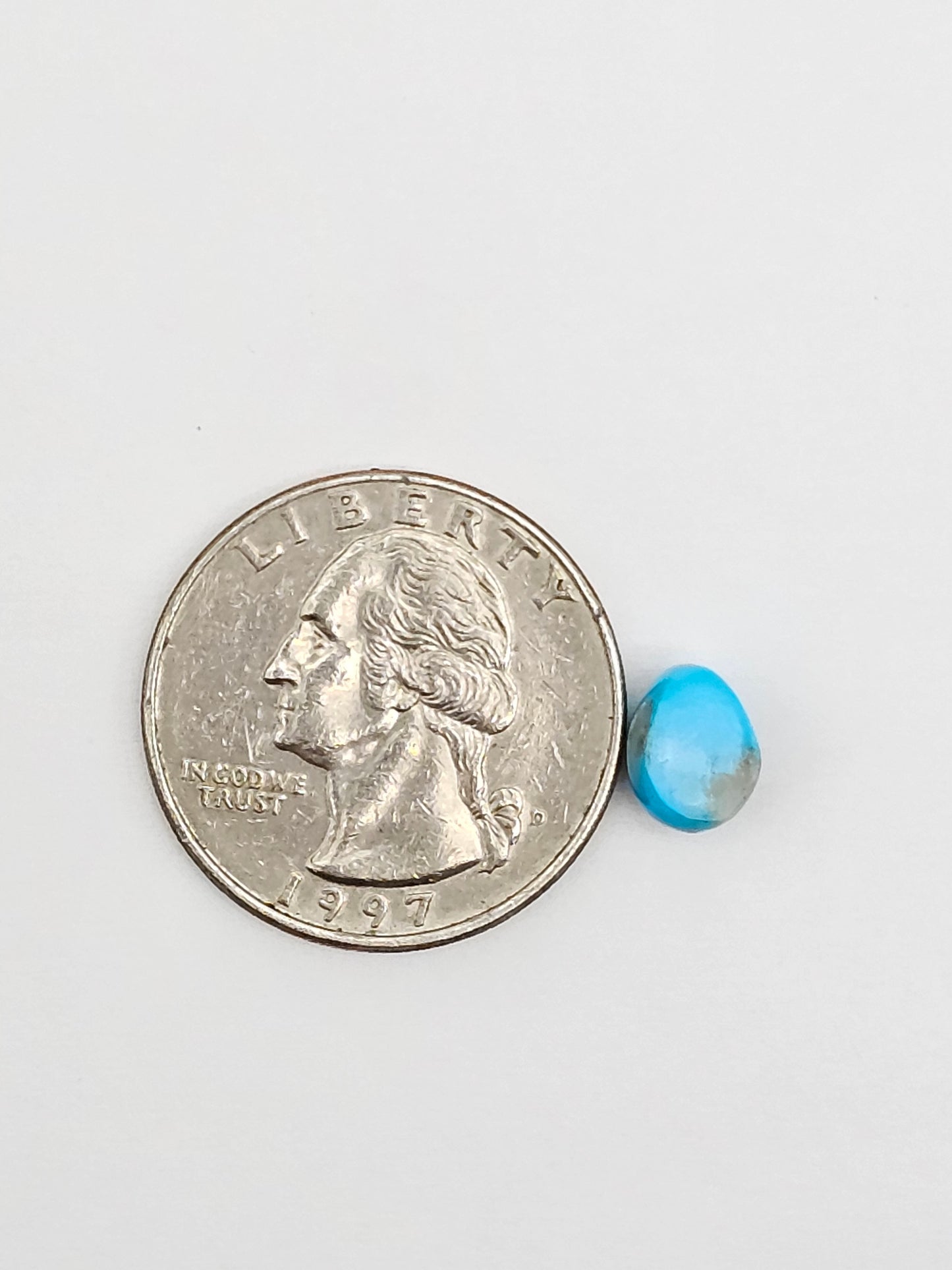 Mexican Turquoise Cabochon with Pyrite | Artisan Cut Gemstone