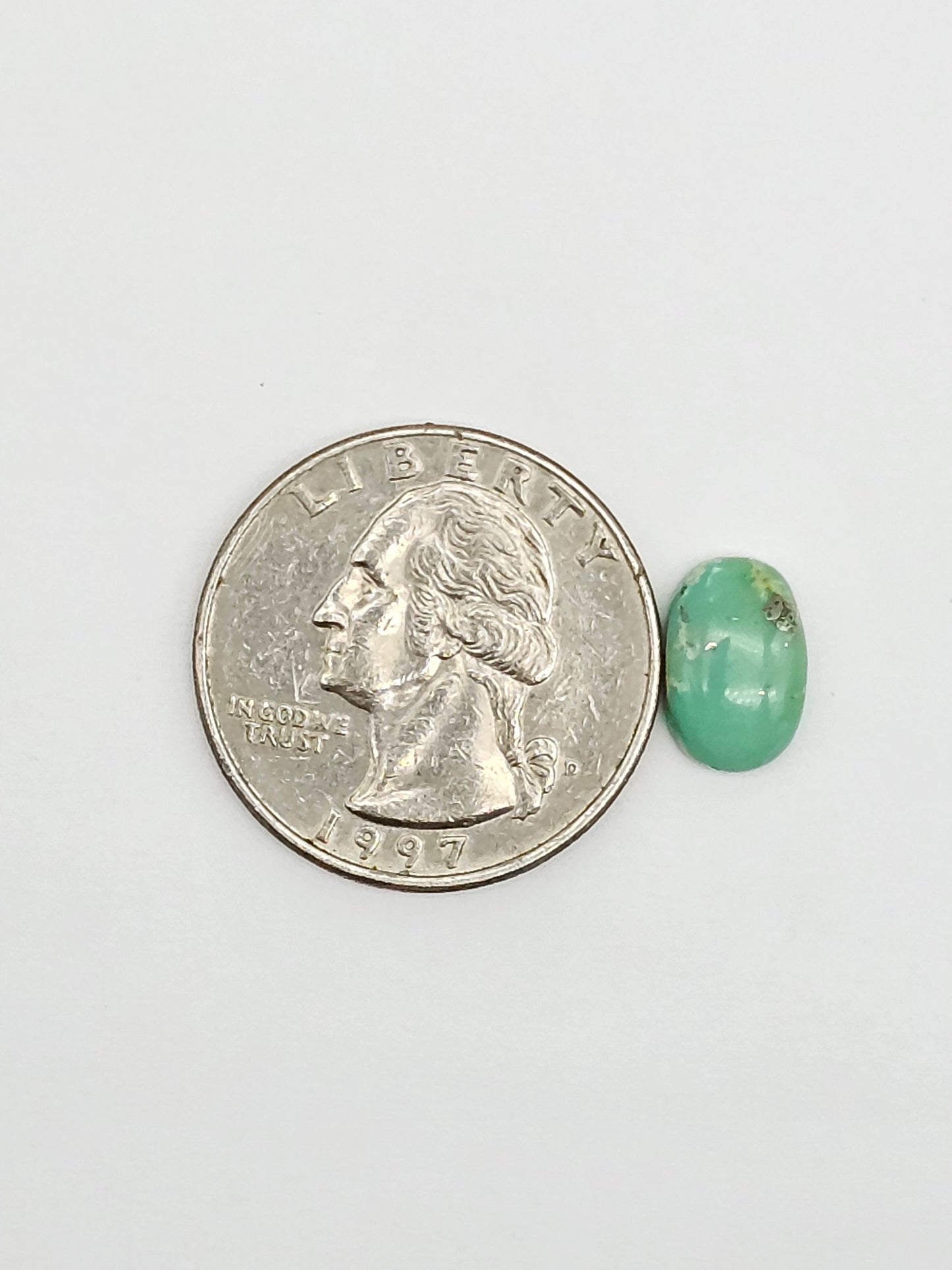 Mexican Turquoise Cabochon with Pyrite | Artisan Cut Gemstone