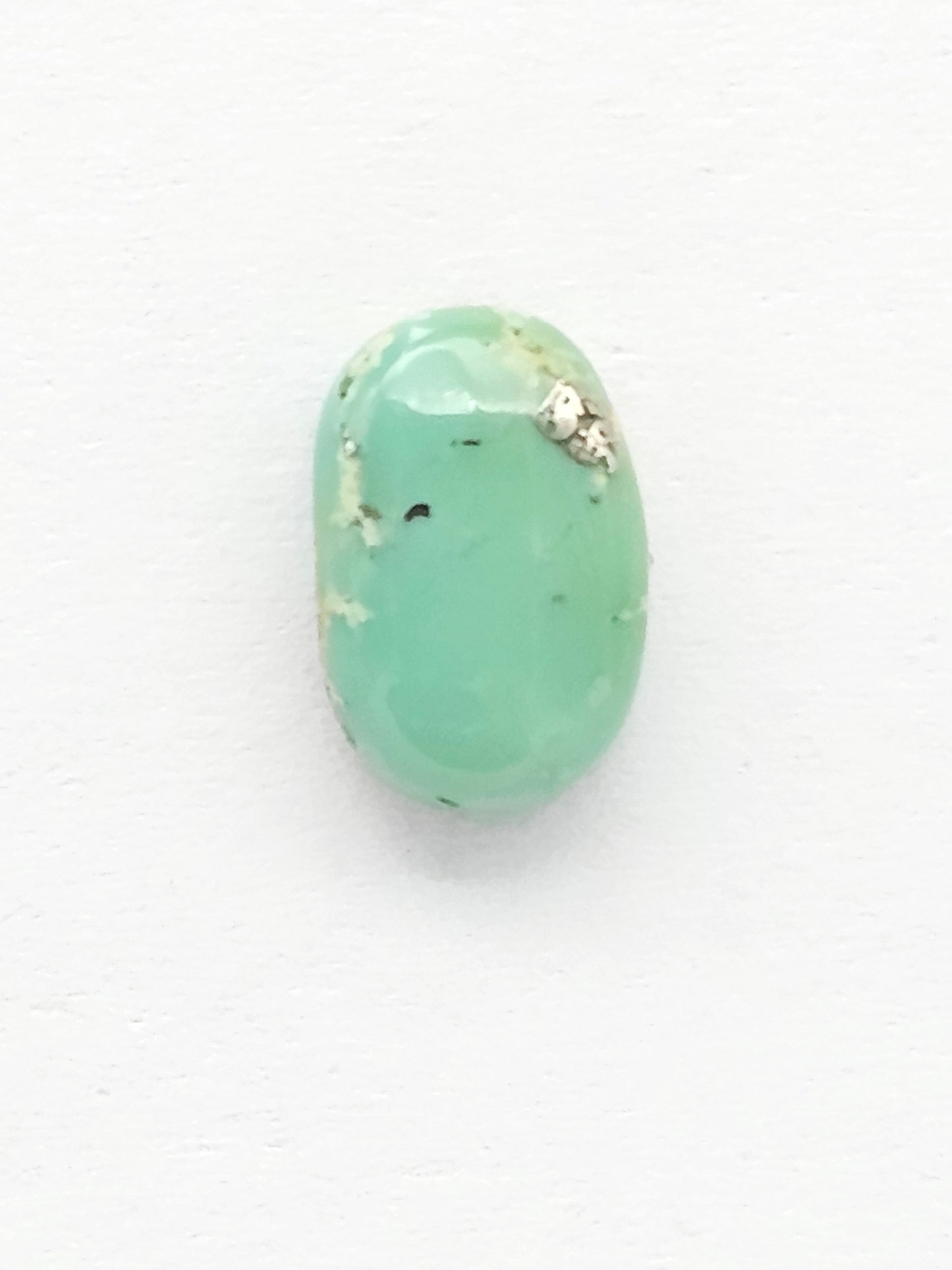 Mexican Turquoise Cabochon with Pyrite | Artisan Cut Gemstone