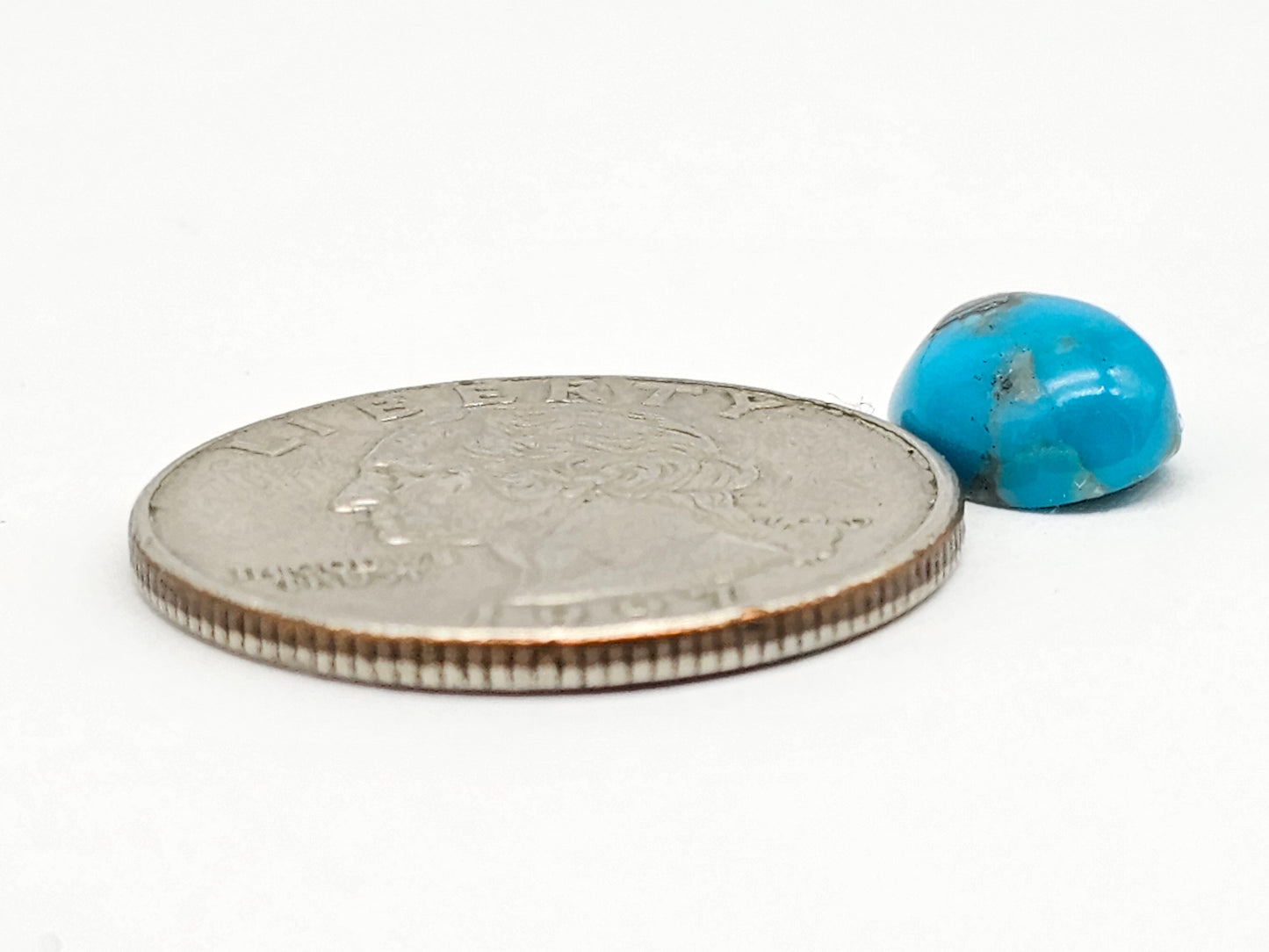 Mexican Turquoise Cabochon with Pyrite | Artisan Cut Gemstone