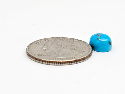 Mexican Turquoise Cabochon with Pyrite | Artisan Cut Gemstone