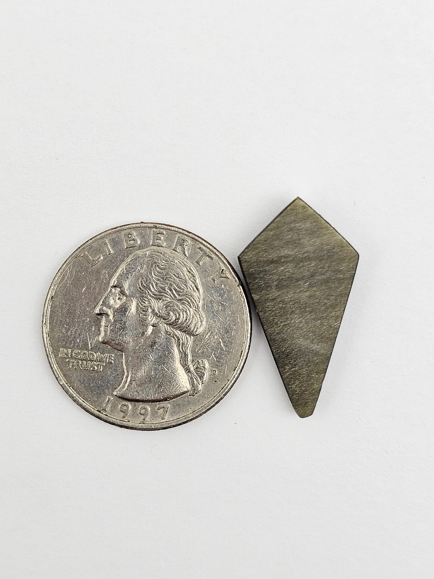 Gold Sheen Obsidian Long Diamond Cabochon | Natural Mexican Obsidian for Silversmiths