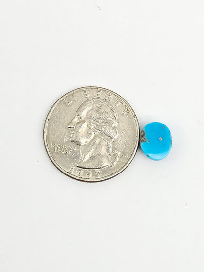 Mexican Turquoise Cabochon with Pyrite | Artisan Cut Gemstone